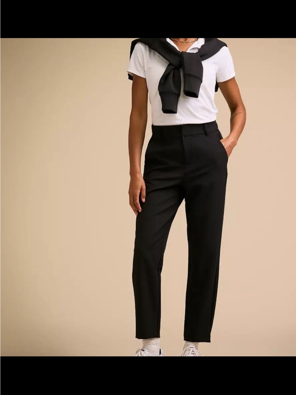 CALIA by Carrie Underwood Straight-Leg Black Dress Pants